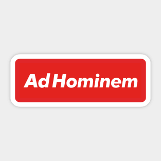 Ad Hominem Sticker